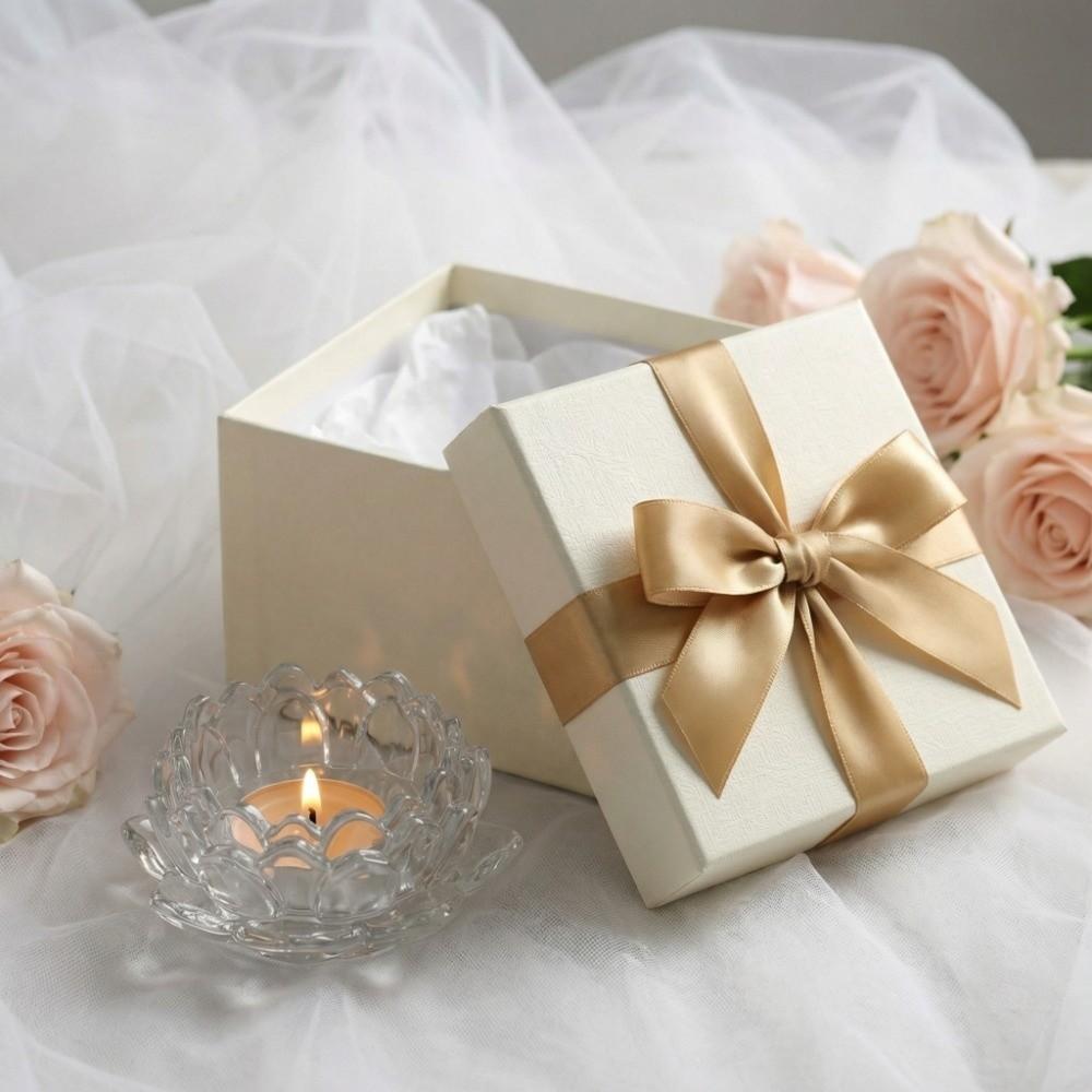2Pcs Elegant Chinese Transparent Candlestick Ins Simple Candles Stand  Party Decoration
