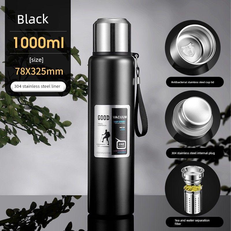 Japan Imported Mujie Large Capacity Vacuum Cup Men 316 Stainless Steel Tea Cup Kettle Car Tea Cup