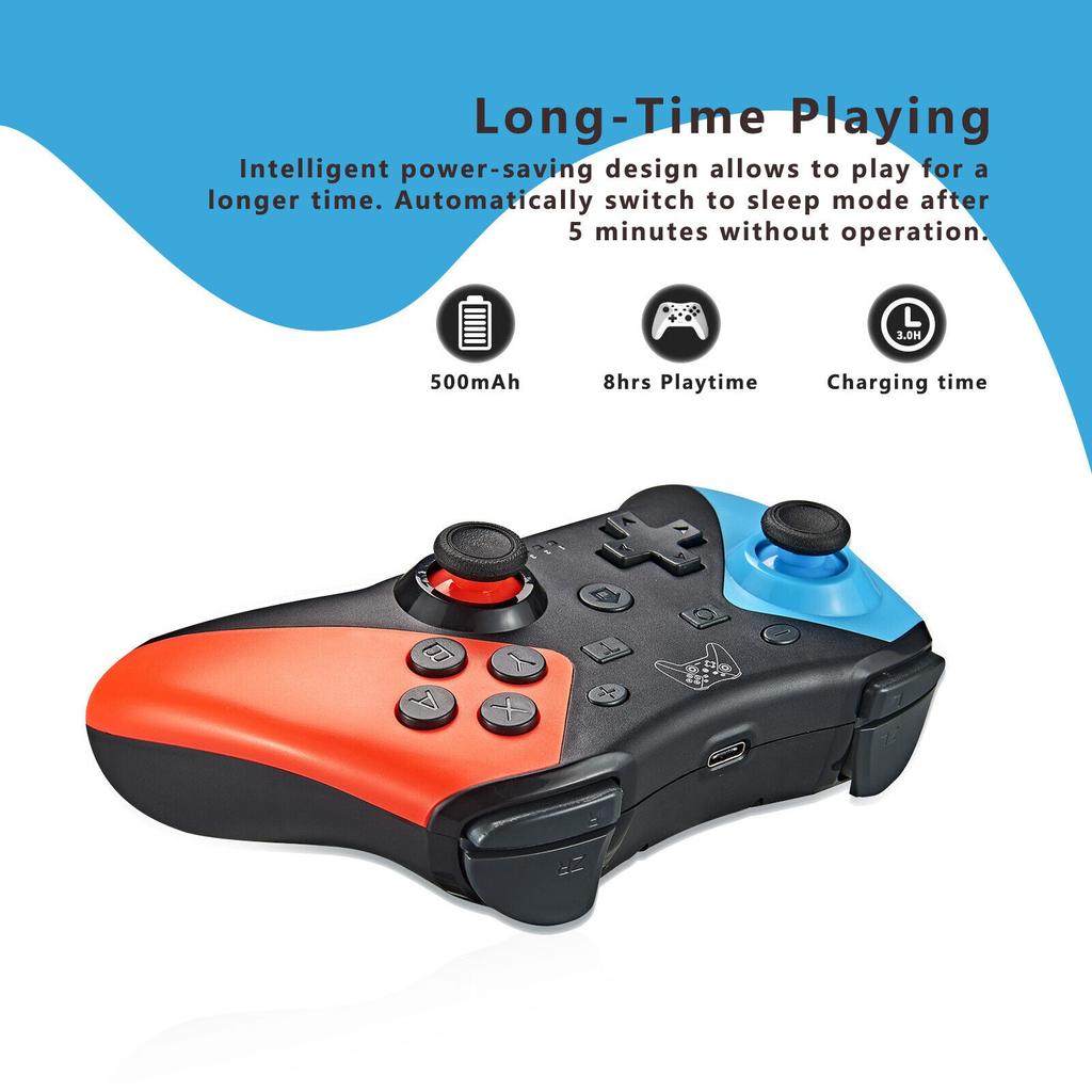 Геймпады поддерживают беспроводной контроллер Bluetooth Turbo, совместимый с Nintendo Switch, геймпад для консоли NS Switch OLED, USB-джойстик для ПК, 6 осей
