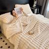 Luxury Velvet Blanket Ultra-Soft Pillow Cover Faux Fur Double-Sided Plush Comfort Pillowcase Pure