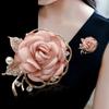 Fabric Rose Brooch Accessory Temperament Versatile Women Chest Flower Rose Flower Brooch