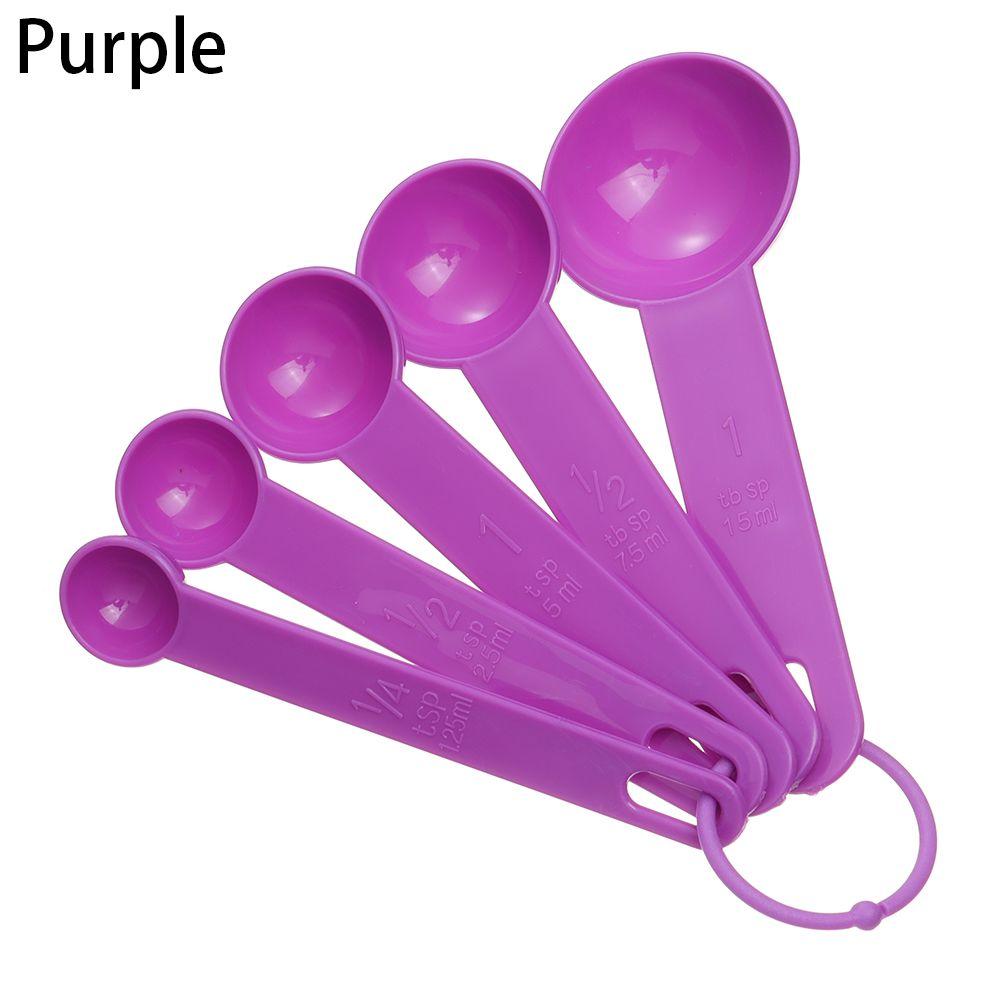 5pcs 5pcs Multi Purpose Cooking Measuring Spoons Cooking Accessories Plastic Handle Measuring Tools
