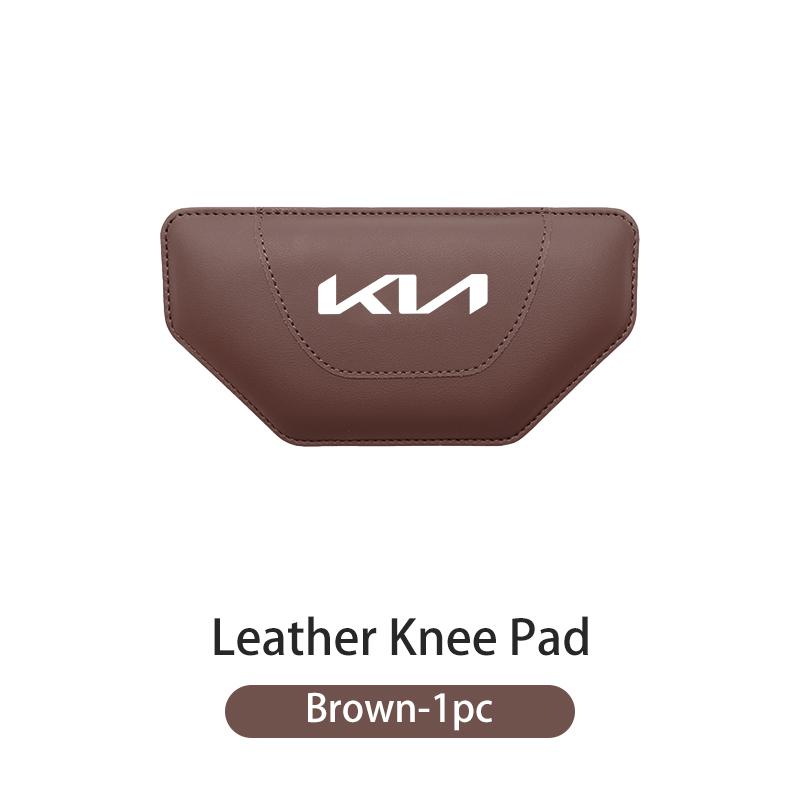 AANT1 Car Leather Leg Knee Cushions Armrest Elbow Pad Accessories For KIA Stinger Optima Cerato Venga Forte Spectra Sedona