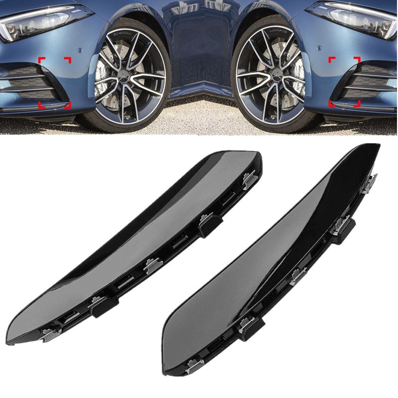 Front Rear Bumper Lip Fog Lamp Cover Chin Spoiler Splitter Body Kit Canards For Mercedes Benz W177 AMG Line A Class A200 A250 A35 2019