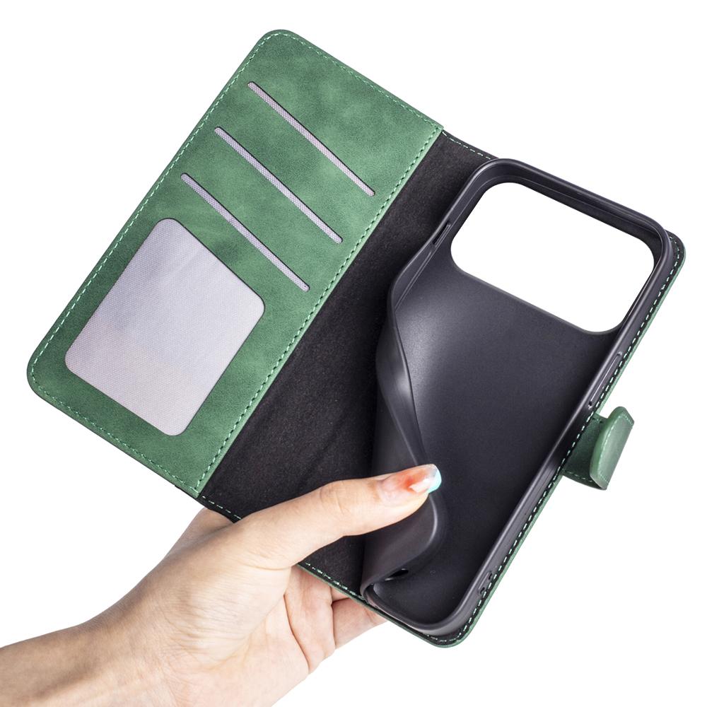 Для iPhone 17 Pro Чехол-кошелек Кожаный чехол для телефона Сплетенный цвет