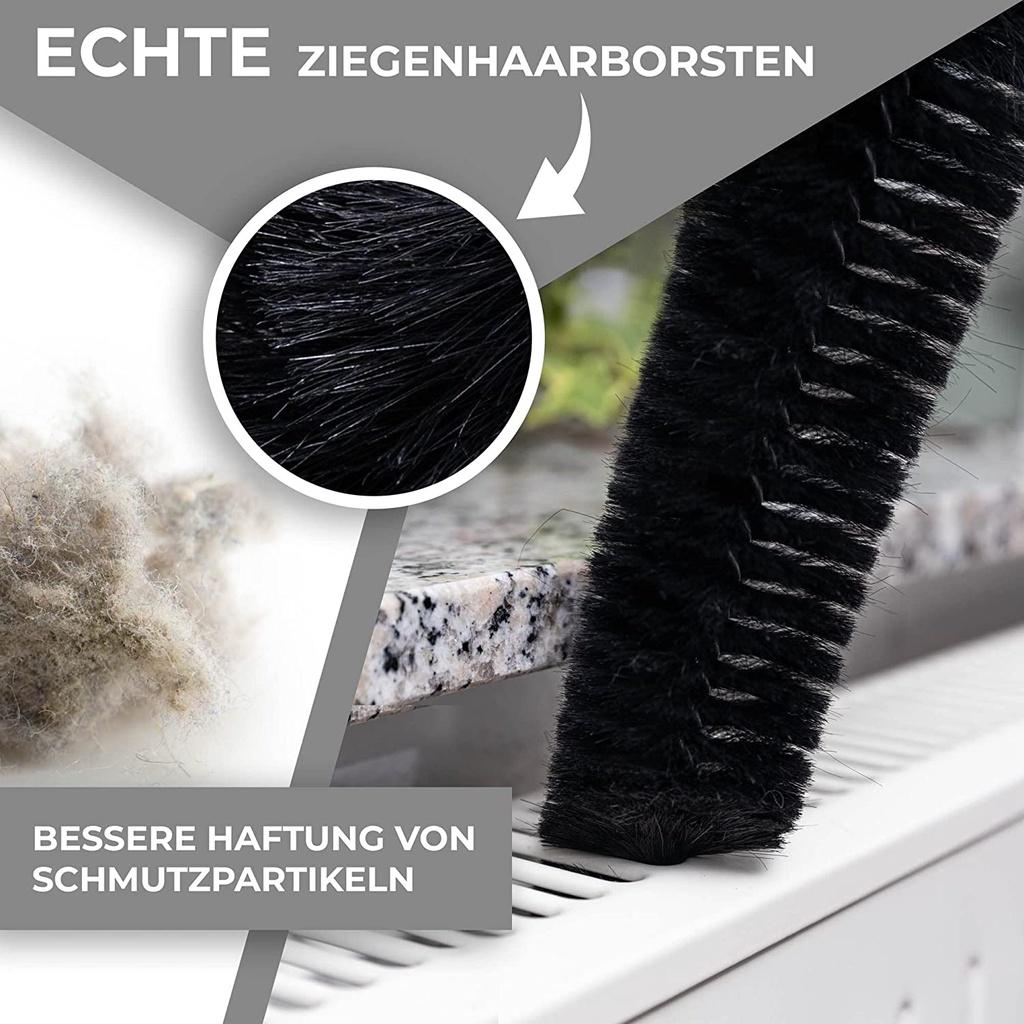 Щетка для чистки радиатора около 120 см с щетиной из козьей шерсти