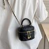 Bag 2025 New Leather Women's Bag Versatile Premium Rhombus Crossbody Bag Box Bag Chain Small Square Bag