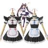 Nekopara Chocola Vanilla Костюм для косплея горничной-кошки Парик Дышащий Изысканное исполнение