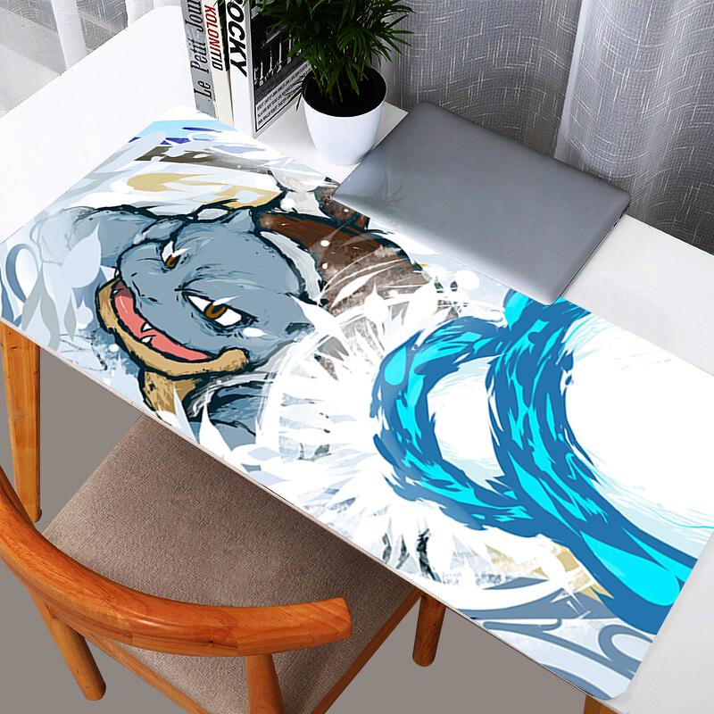 Sleepy Squirtle Large Mouse Pad Cute Water Type Pokemon Desk Mat