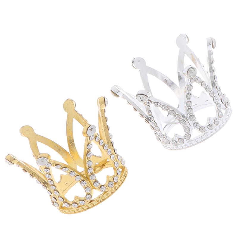 Мини корона принцессы топпер жемчуг детские украшения для волос декор для вечеринки