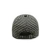Coffee Streetwear Adjustable Pu Leather Brim Korean Style Hat Houndstooth Baseball Cap Face Cap