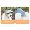 Personalized Custom Embroidery Pet -shedding Exposed Ears Adjustable Rope Buckle Corduroy Hat For All Seasons Universal Outdoor Small Dog Sun Hat