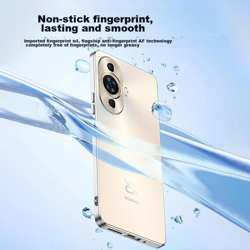 Transparent Full Coverage Ultra-Thin Airbag Shockproof Electroplated Soft Case for Huawei Nova 11 And Nova 12 Active Edition Phones, Fully Transparent