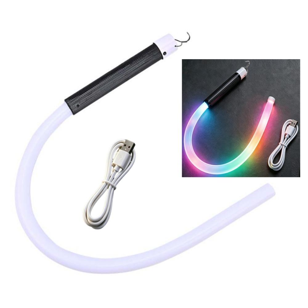 Colorful LED Flashlight Stick 3 Brightness Modes LED Work Lights Bendable LED Light Bar Home