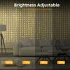 Умные RGB светодиодные гирлянды-шторы DIY Управление через приложение 400 светодиодов Синхронизация с музыкой Водонепроницаемые IP68 Декор для вечеринки, Рождества, дома, улицы, помещения