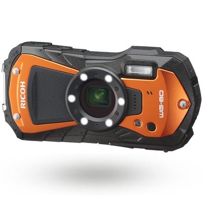 RICOH ORANGE Водонепроницаемая цифровая камера Ricoh Водонепроницаемость 14 м Ударопрочная Пылезащитная Морозостойкая Прочный корпус подходит для использования на открытом воздухе Оборудована
