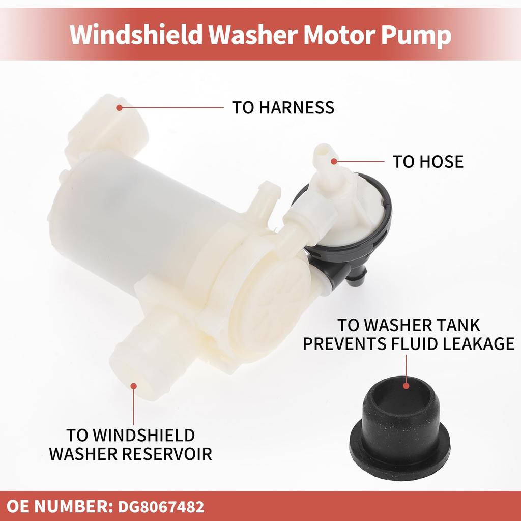 ACROPIX Насос омывателя стекла с втулками для Mazda2 2007 2015 Номер насоса омывателя стекла: DG8067482 1 упаковка