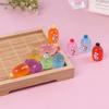 10pcs 1:12 Dollhouse Miniature Fruit Wine Bottle Simulation Wine Bottle Model Dollhouse Diy Resin Ornaments Accessories Kids Toy