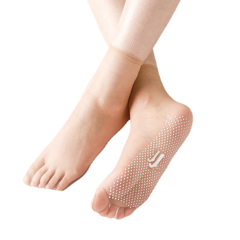 Нескользящие корейские стальные чулки третьего поколения — ультратонкие, невидимые, дышащие короткие носки для весны и лета.