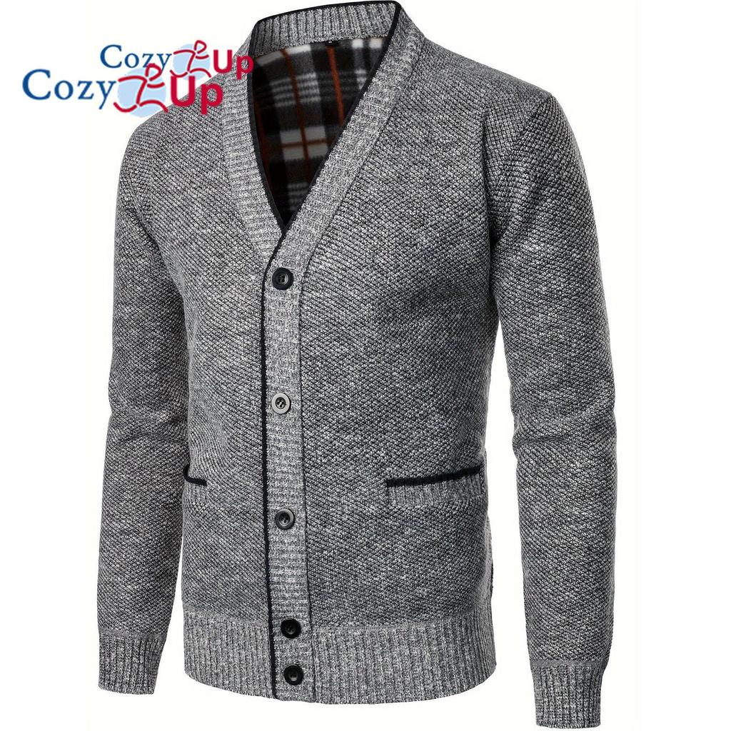 Мужской вязаный свитер с v-образным вырезом больших размеров, кардиган на весну/осень, модное пальто оверсайз с длинными рукавами для мужчин, мужская одежда