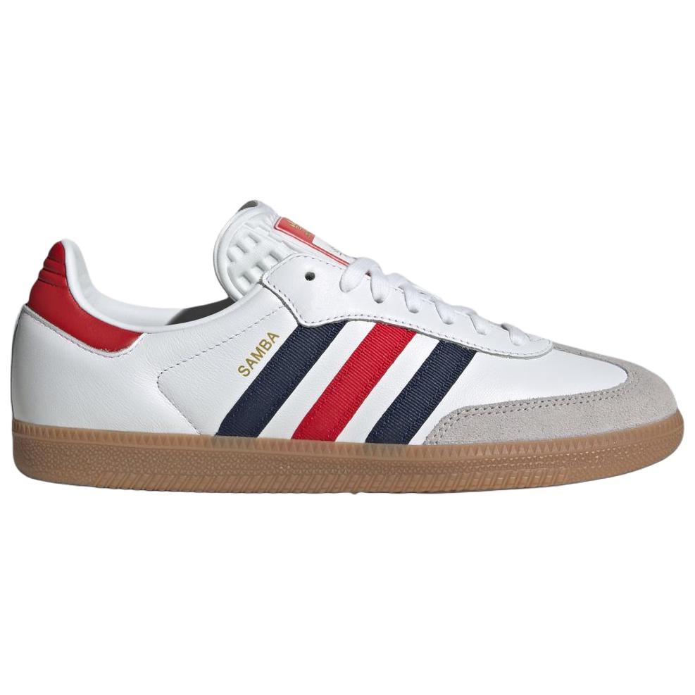 adidas Мужские кроссовки Samba OG Cloud White Night Indigo Night-Indigo Better-Scarlet HQ4950
