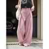 Louvre Summer Women's Korean Style High-Waist Wide Leg Casual Sun Protection Pants