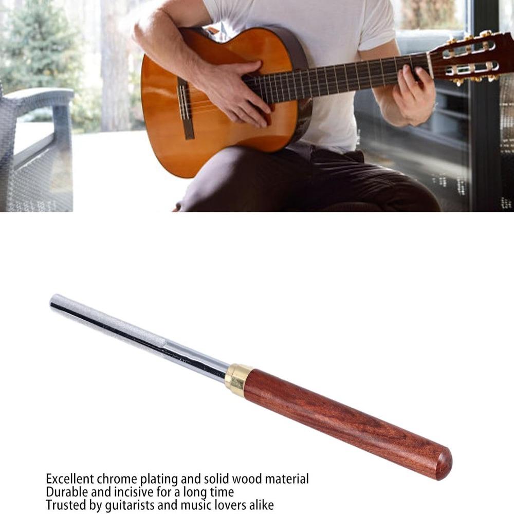 Silver+Wood Color Fret Dressing File Stainless Steel Luthier Repair Tool For Guitarists