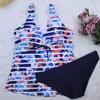 Bikinis 2023 Sexy Swimsuit Women Plus Size Tankini Sets Female Bandage Monokini Swim Vintage Beach Wear Bathing Suits