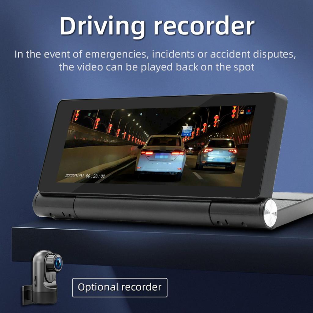 Портативный Складной Сенсорный Экран 6.86 дюйма Высокой Четкости Автомобильный BT MP5 Плеер Беспроводной Многоязычный Многофункциональный Авто Аудио