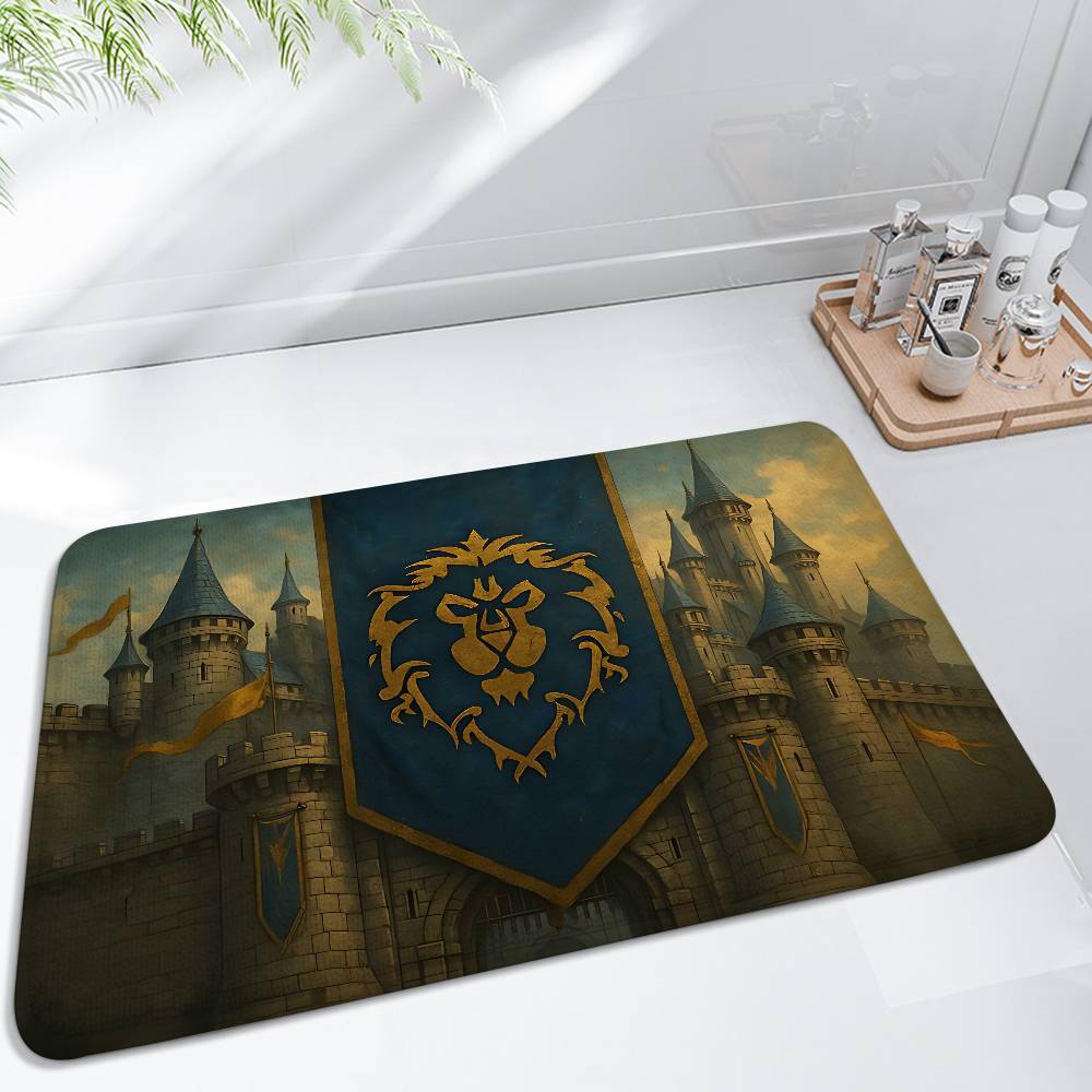 Game W-World-S Of Warcraft-S Floor Mat Living Room Rug For Bedroom Welcome Mat Outdoor Rug