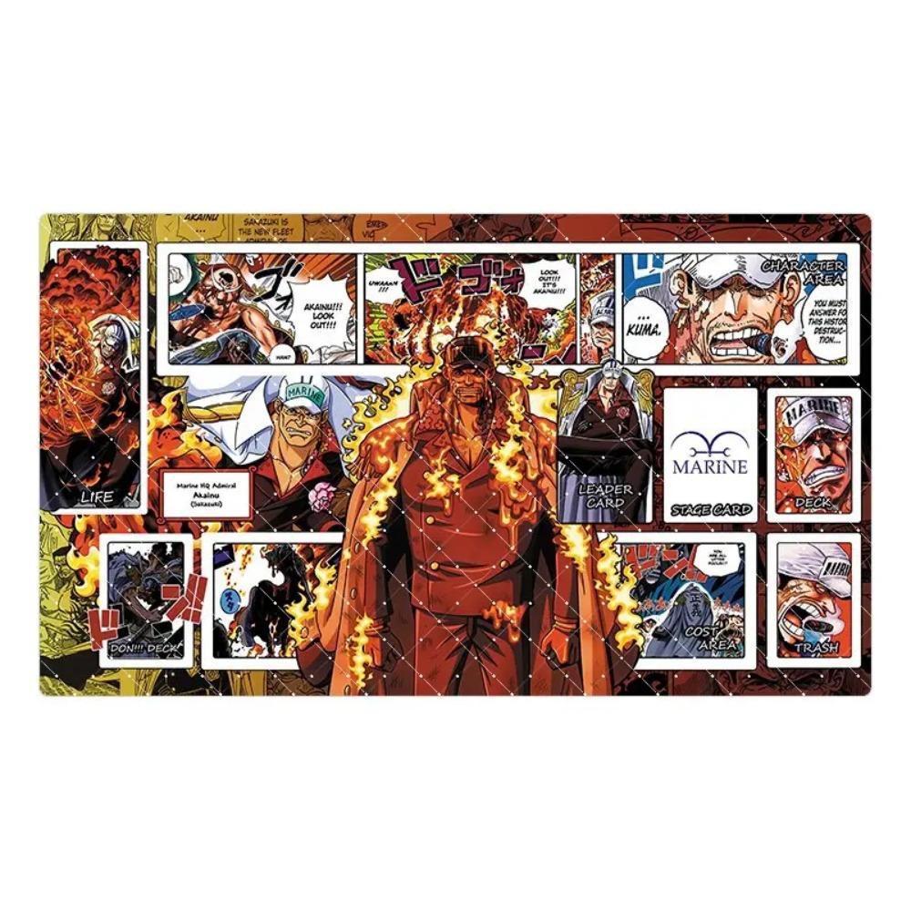 60*35*0,2 см Аниме One Piece OPCG Игровая карта Игровой коврик Новая серия комиксов Энель Эйс Ло Хэнкок Брук Бонни Коллекция Подарки Игрушки