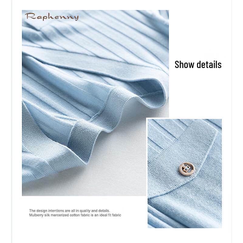 Raphenny Women's V-Neck Knitted Long-Sleeve Cardigan