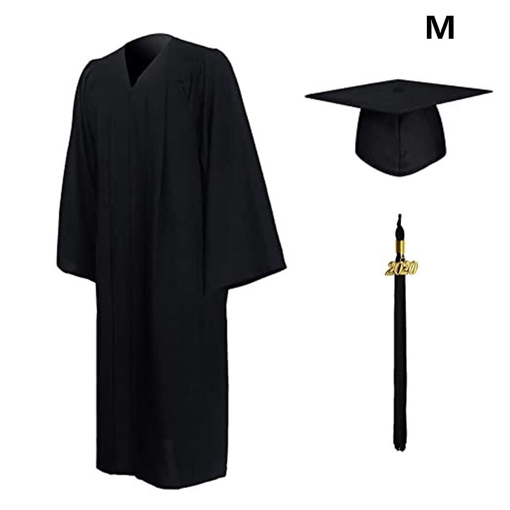 University 2023 Happy Graduation Bling Removable Tassel Mortarboard Hat Graduation Gown Set