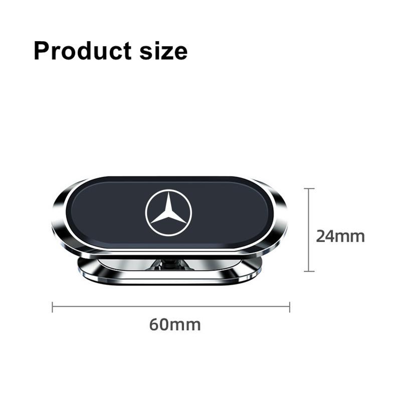 WAK3 Magnetic Car Phone Holder 360 Rotatable Mini Strip Shape Stand For Mercedes Benz B/C/E/S Class GLC GLK TYSJZ Interior Mouldings