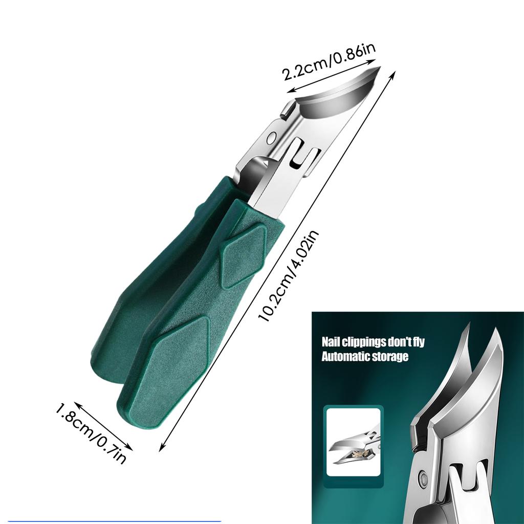 Изогнутые кусачки для ногтей из нержавеющей стали для ногтей на руках и ногах, кусачки, предотвращающие разбрызгивание, средство для удаления кутикулы, кусачки для ногтей