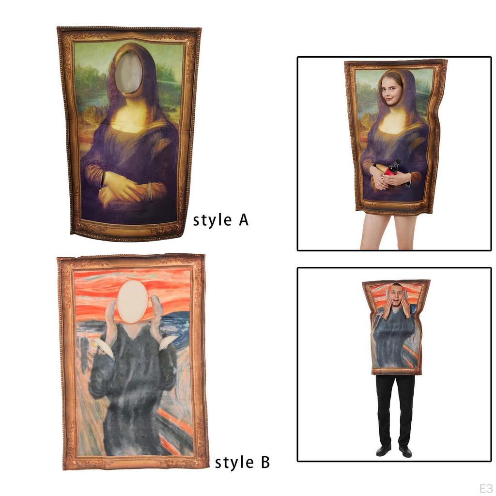 Halloween Painting Costume Cosplay Funny Fancy Dress Jumpsuit for Stage Performance