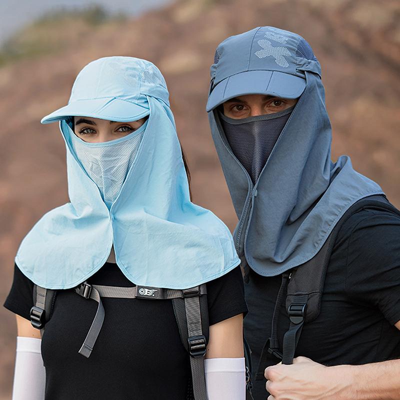 Складная Быстросохнущая Водонепроницаемая Кепка-Бейсболка с Козырьком 360° Шарф Головные Уборы для улицы Унисекс Летняя Кепка Двойного Назначения