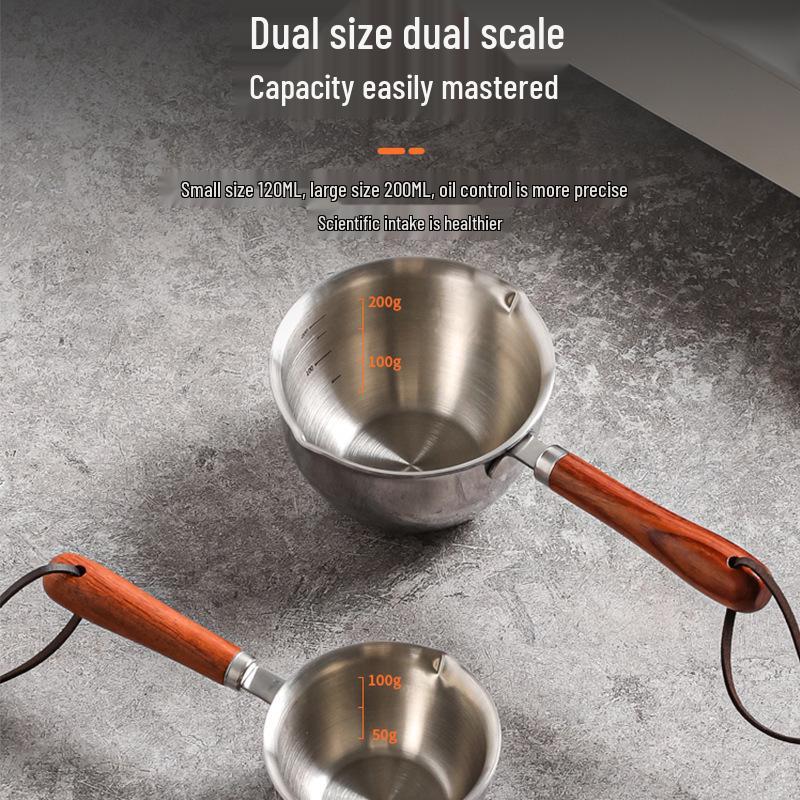 304 Нержавеющая сталь Защита от брызг Масленка - Мини Кухонная Масленка для Горячих Масел