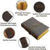 Vintage Leather Journal, 200 Handmade Deckle Edge Paper Journal, Leather Sketch