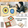 Blocking Board for Knitting and Crochet Projects Handcrafted Knitting Bamboo Board for Knitting Crochet and Granny Squares