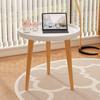 Round End Table with 3-Legs Heavy Duty Detachable Mini Desk Bedroom Kitchen Living