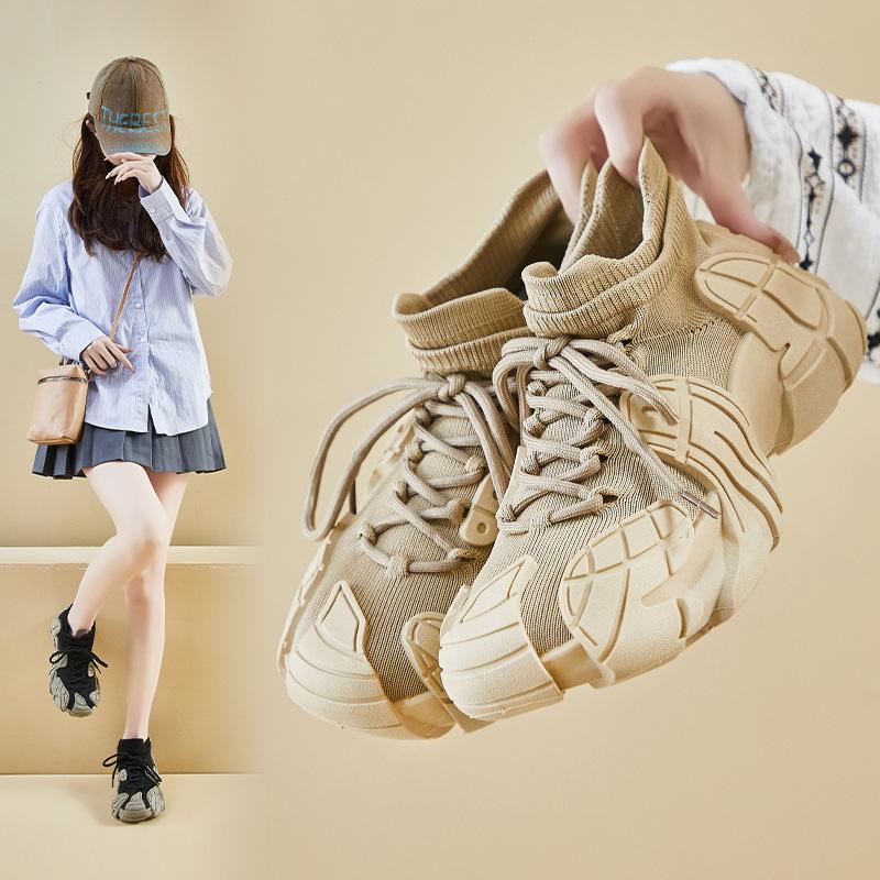 Носки и обувь новая женская повседневная обувь платформа женская обувь лето дышащая осьминог летающая тканая спортивная обувь большой размер