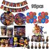 Neltoned Birthday Party Decoration Freddyed Bear Cups Plates Bracelet Cake Topper Balloons for Kids Party Favors Gifts By Fnafs