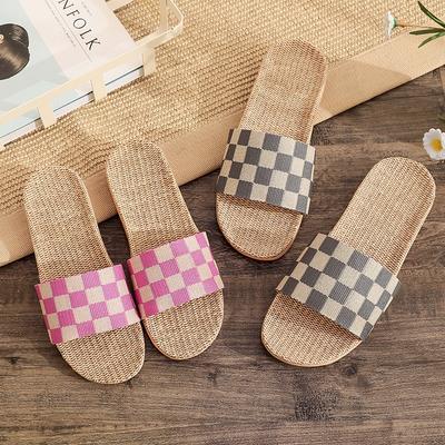 Летние домашние женские тапочки с толстой подошвой и нескользящей подошвой