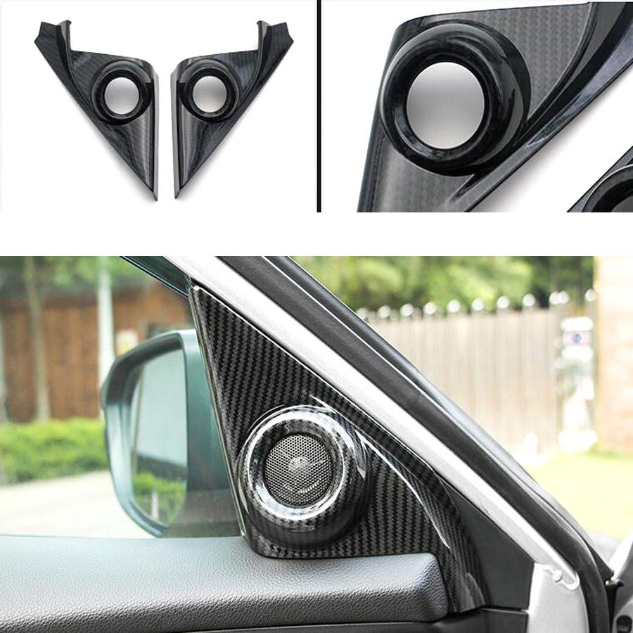 Накладка на внутреннюю переднюю дверную колонку под карбон для Honda Civic 10-го поколения 2016-2021