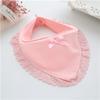Baby Bibs For Girls 100% Cotton Newborn Princess Lace Bow Baby Bibs Cute Girls Boys Burp Cloth Infant Saliva Towels 0-2Y