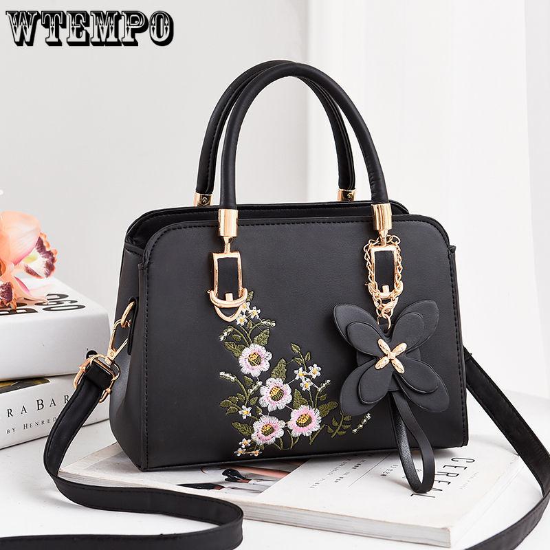 Сумка женская 2024 модная универсальная корейская сумка через плечо на одно плечо Ms. Сумка для мамы с вышивкой, большая вместительная сумка