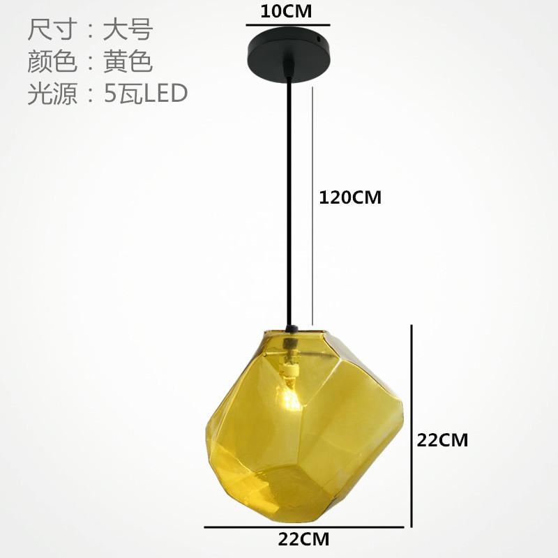 Современная простая витражная люстра Креативная гостиная Столовая Интерьер Украшения Светильники Люстра IceCube