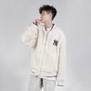 New MLB New York Yankees Velvet Jackets Unisex Ivory White 31JPF1061-50I