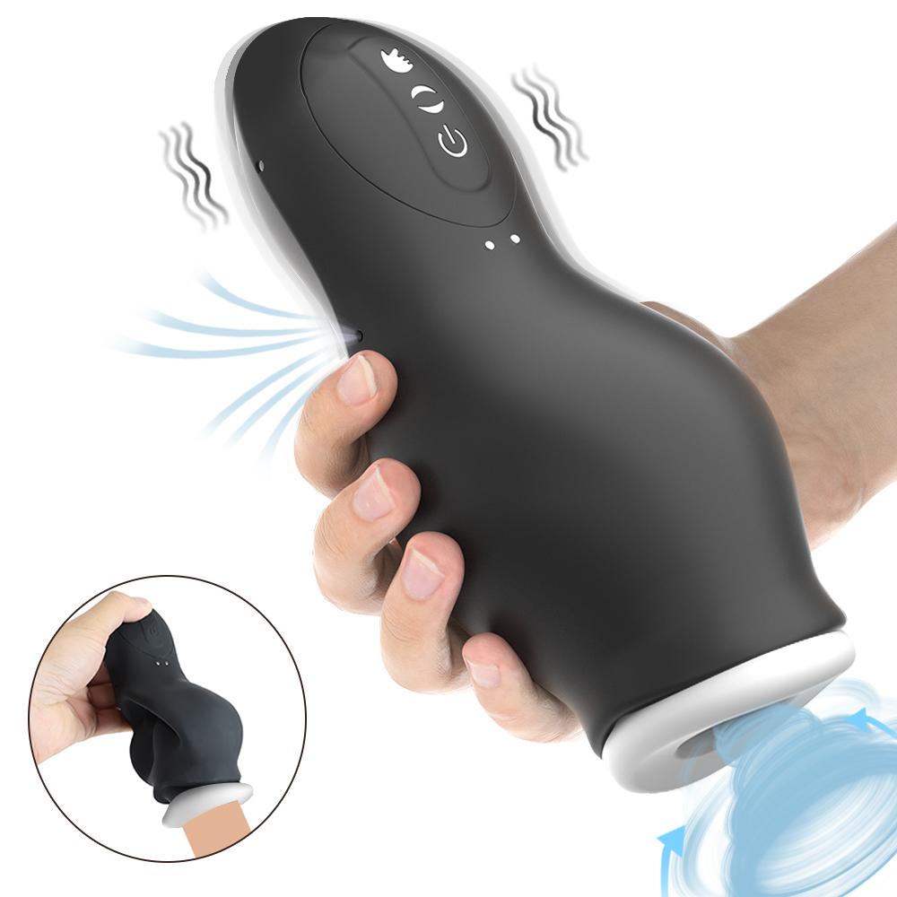 Мужской автоматический сосущий стаканчик для мастурбации, вибрирующий минет, реалистичная вагина, мастурбаторы для взрослых, сексуальная игрушка для мужчин